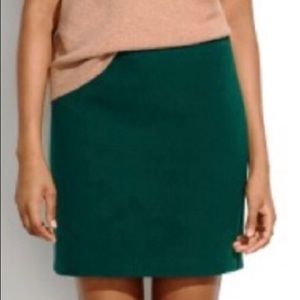 CLEARANCE!! Madewell Forest Green Wool Mini Skirt